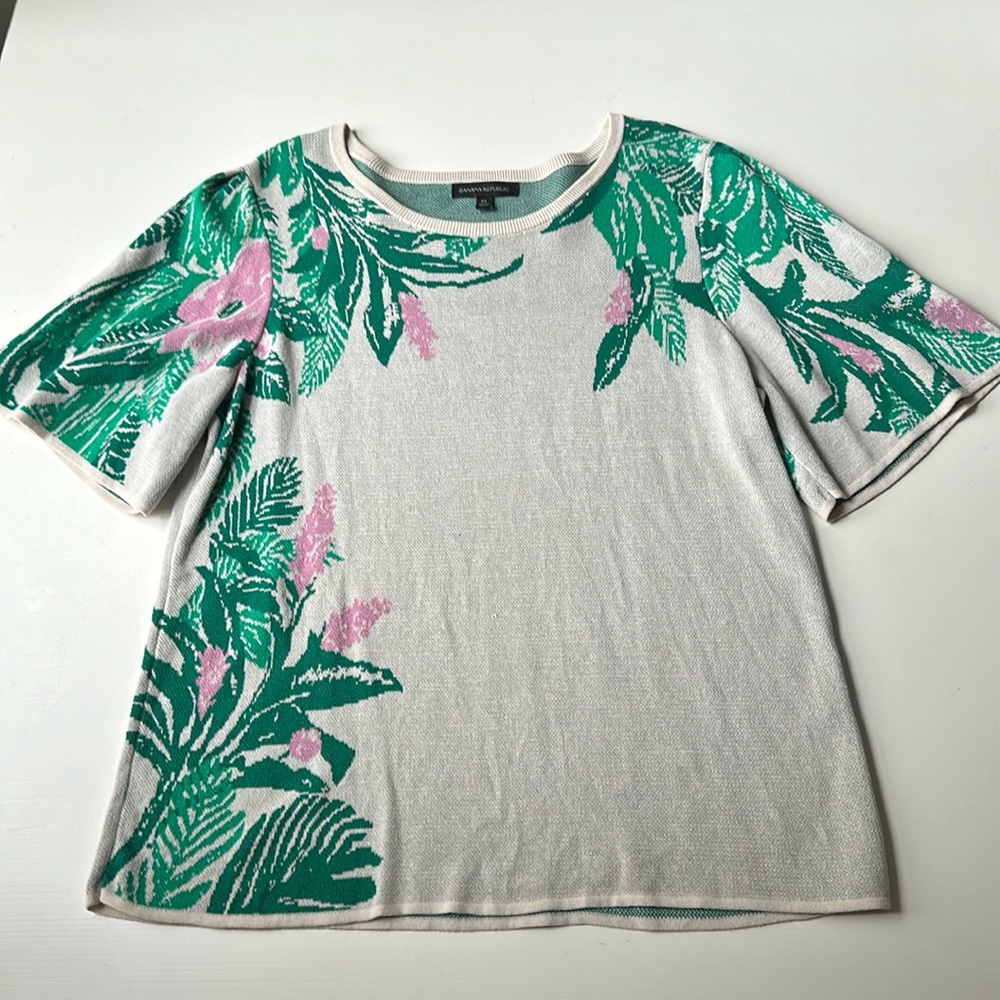 Banana Republic Tropical Print Sweater